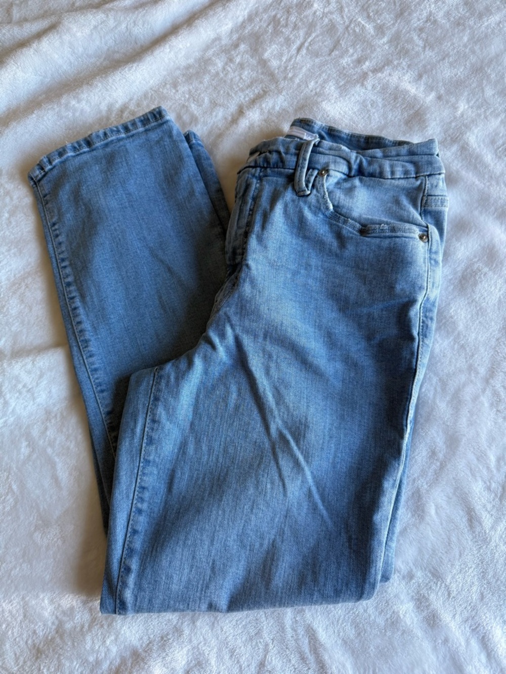 Good American Light Blue Straight Leg Jeans